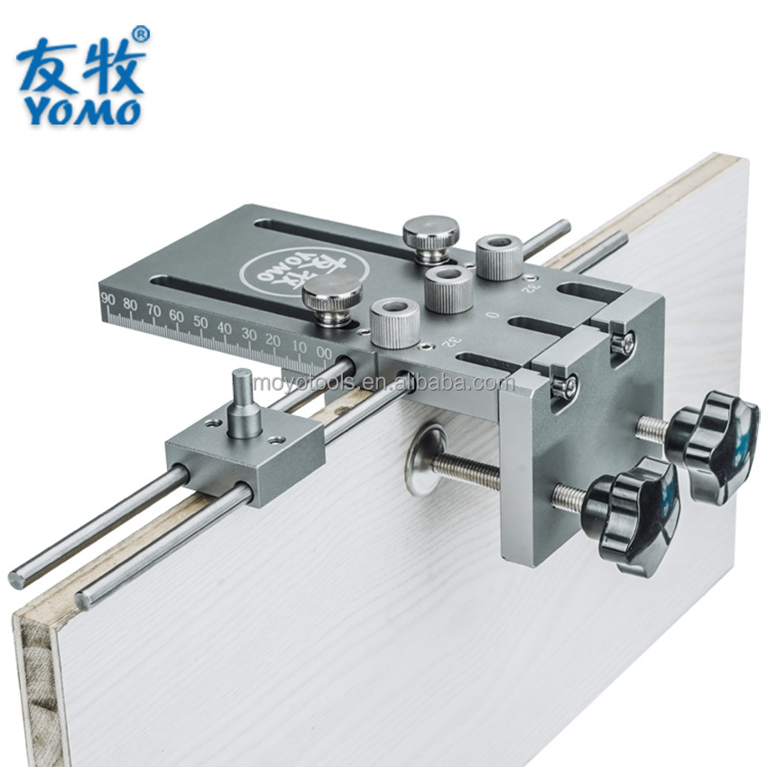 Woodworking Jig - 家具用ダボリングジグのアップグレード版、3 in 1木工用ドリルロケーターMD590、パンチングツールキットSTOC用、素早く接続・分解が可能