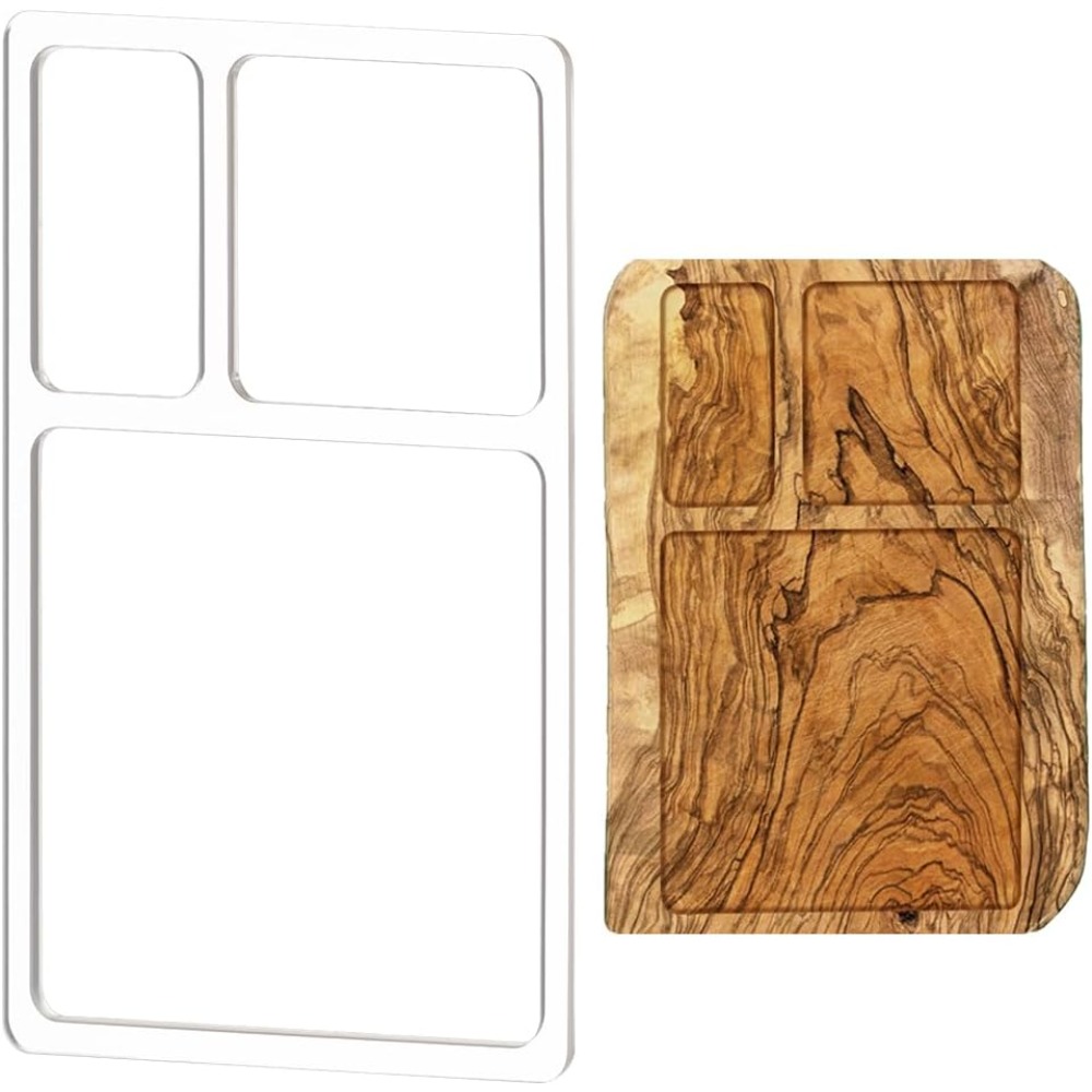 Woodworking Project Plans - 3 ポケット バレット トレイ ルーター テンプレート