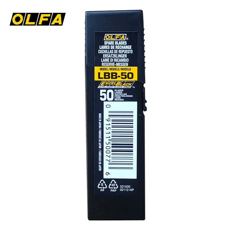 Woodworking Nl - Olfaブレードブラックタイプ18mm LBB-10 LBB-50 PL-1 L-1 L-2