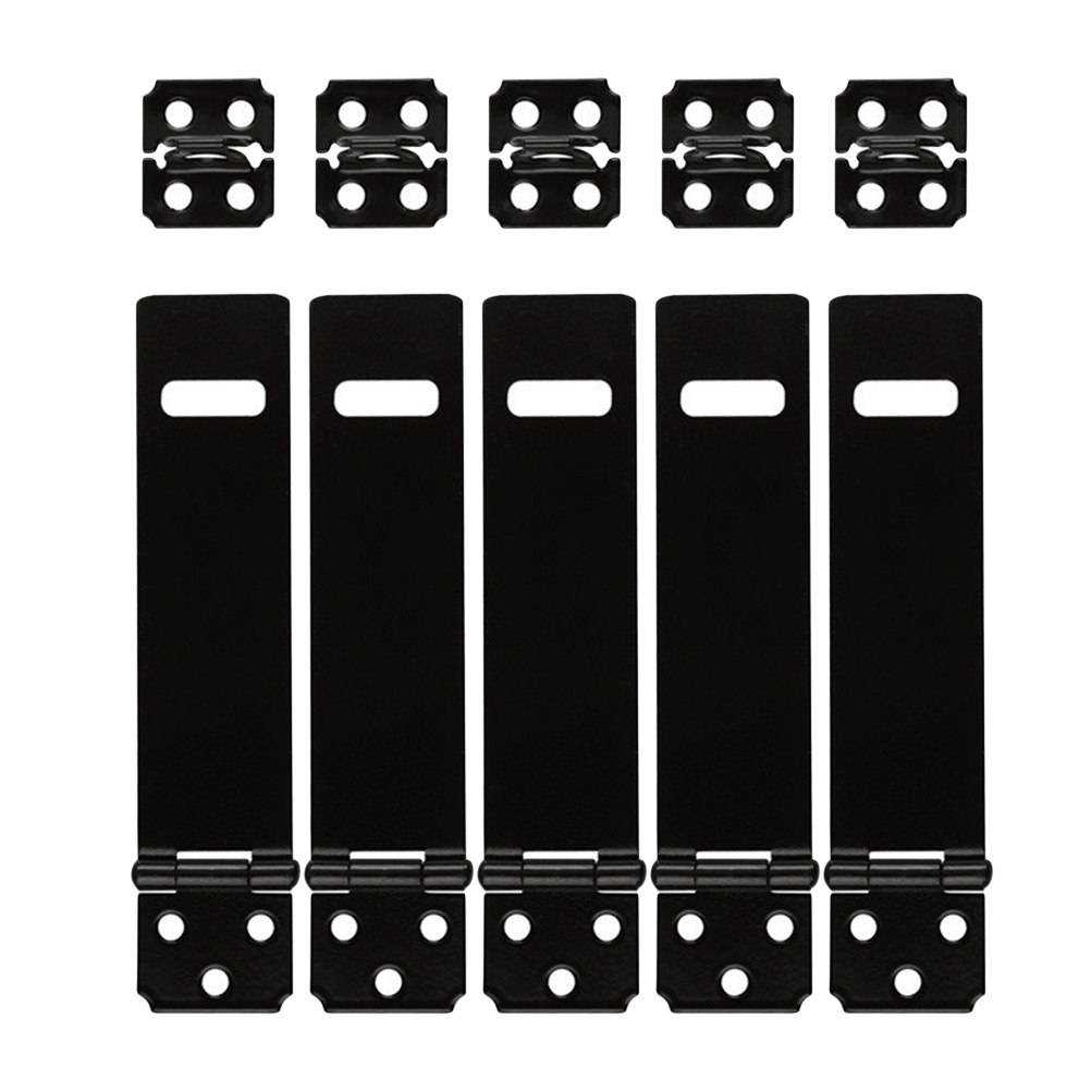 5個入り鉄製ハスプロックセット、頑丈な南京錠用ハスプとステー - Woodworking Garage のレビューと価格