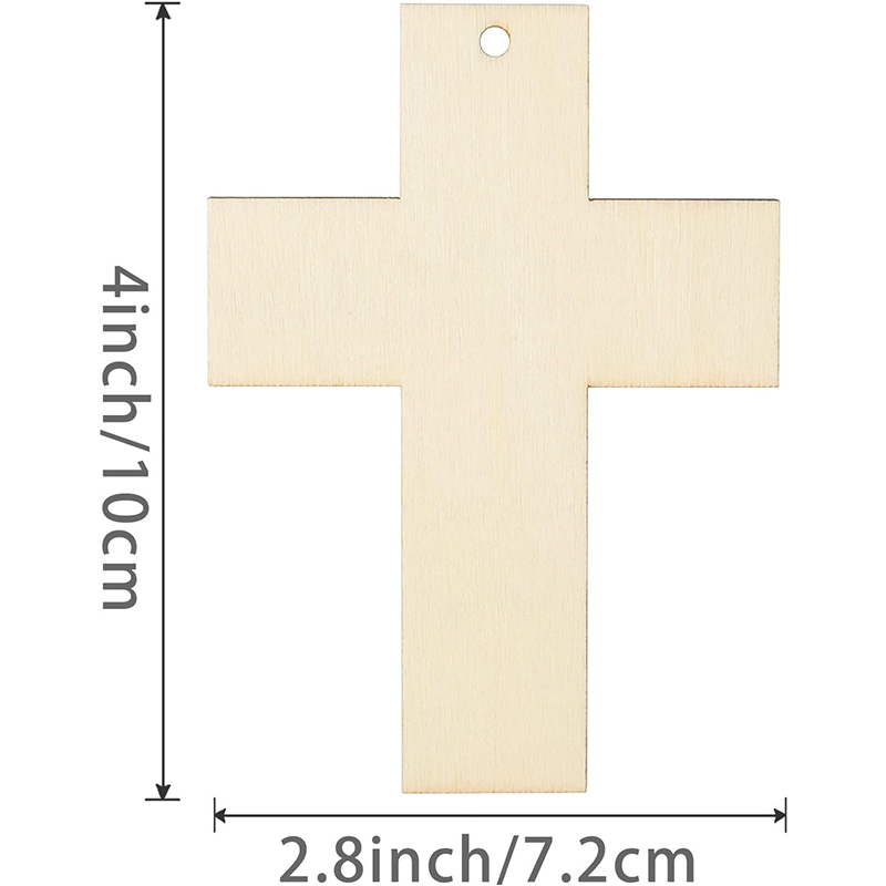 未完成の木製クロスシェイプの装飾品、イースター、宗教および教 - Woodworking Art のレビューと価格