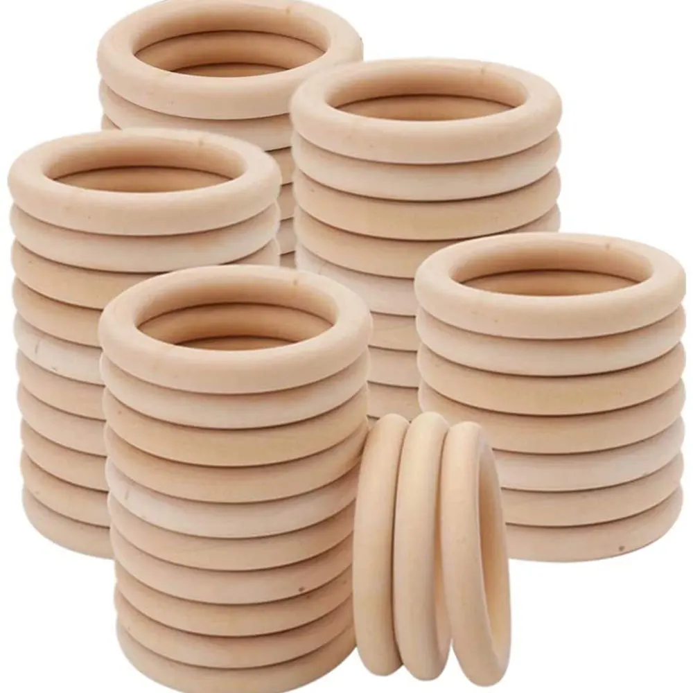 未完成の無垢木製リング 15-100MM 天然木リング マク - Woodworking Joint Types のレビューと価格