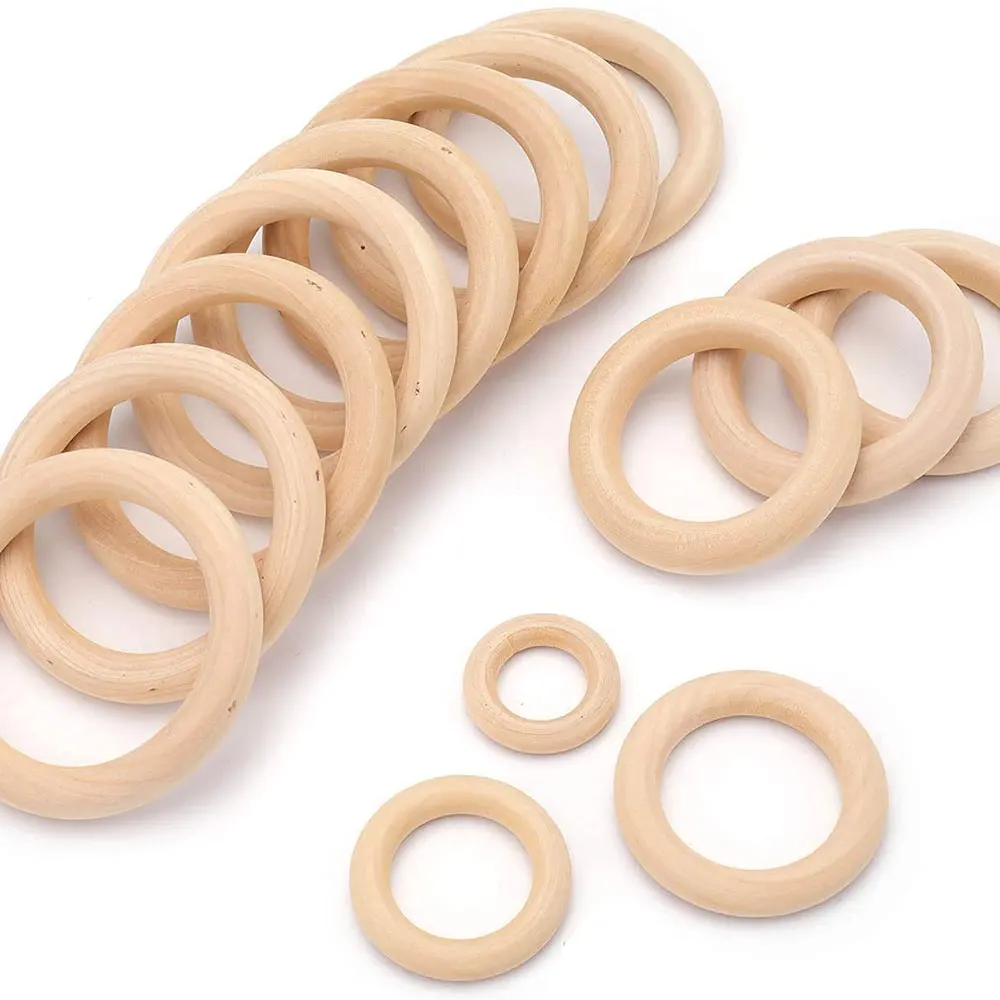 未完成の無垢木製リング 15-100MM 天然木リング マク - Woodworking Joint Types のレビューと価格