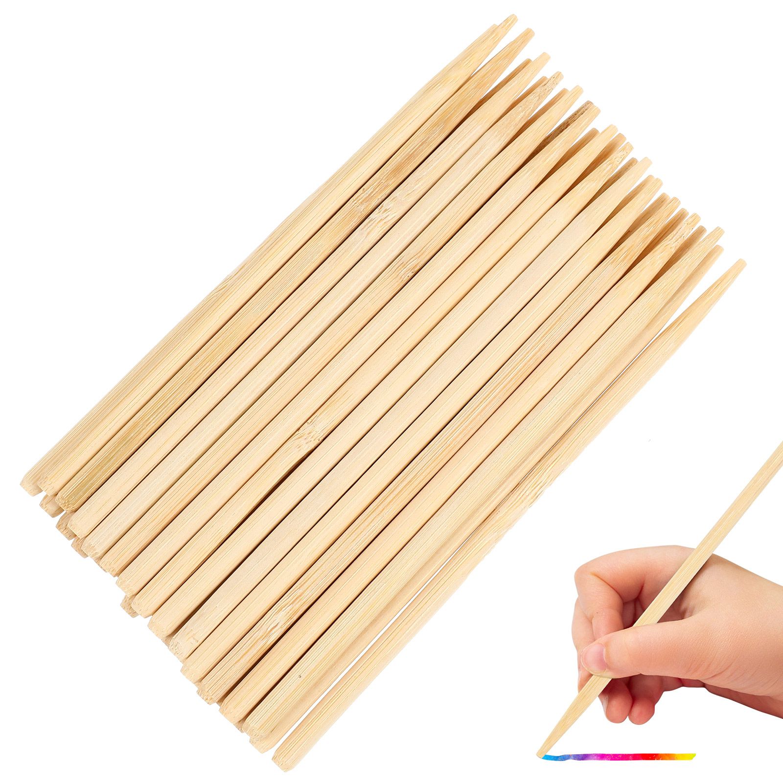 30 個木製スクラッチペイント竹ペンワックススティック髪小枝 - Woodworking Art のレビューと価格