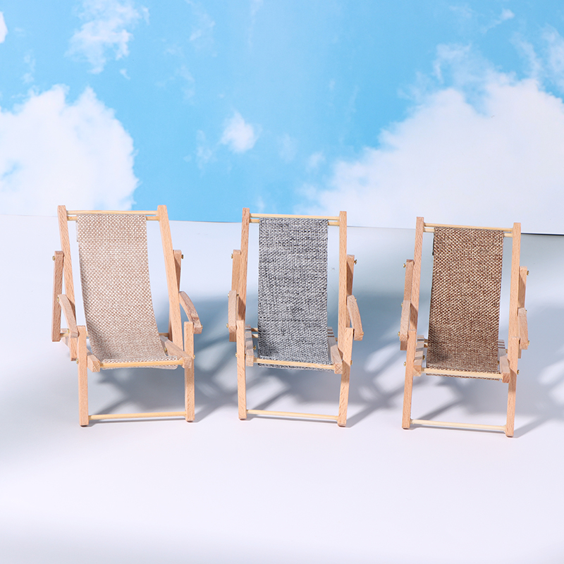 1Pc 1/12 ドールハウス折りたたみデッキチェアドールハ - Woodworking Veneer のレビューと価格