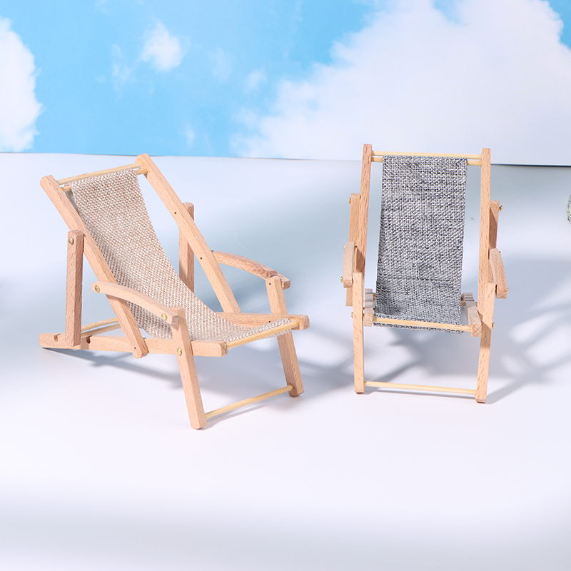 1Pc 1/12 ドールハウス折りたたみデッキチェアドールハ - Woodworking Veneer のレビューと価格