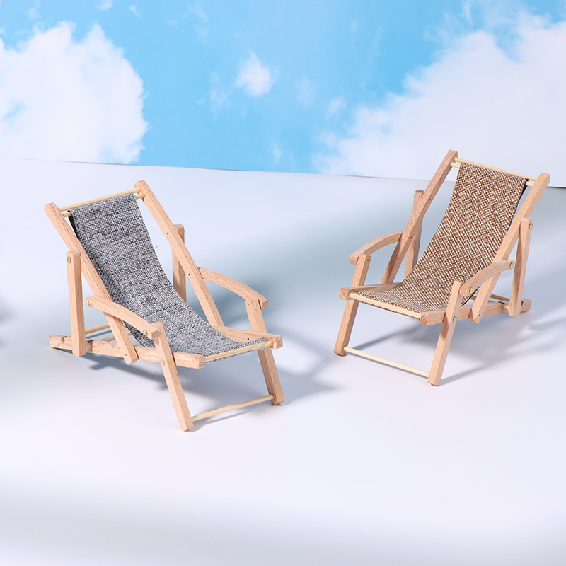 1Pc 1/12 ドールハウス折りたたみデッキチェアドールハ - Woodworking Veneer のレビューと価格