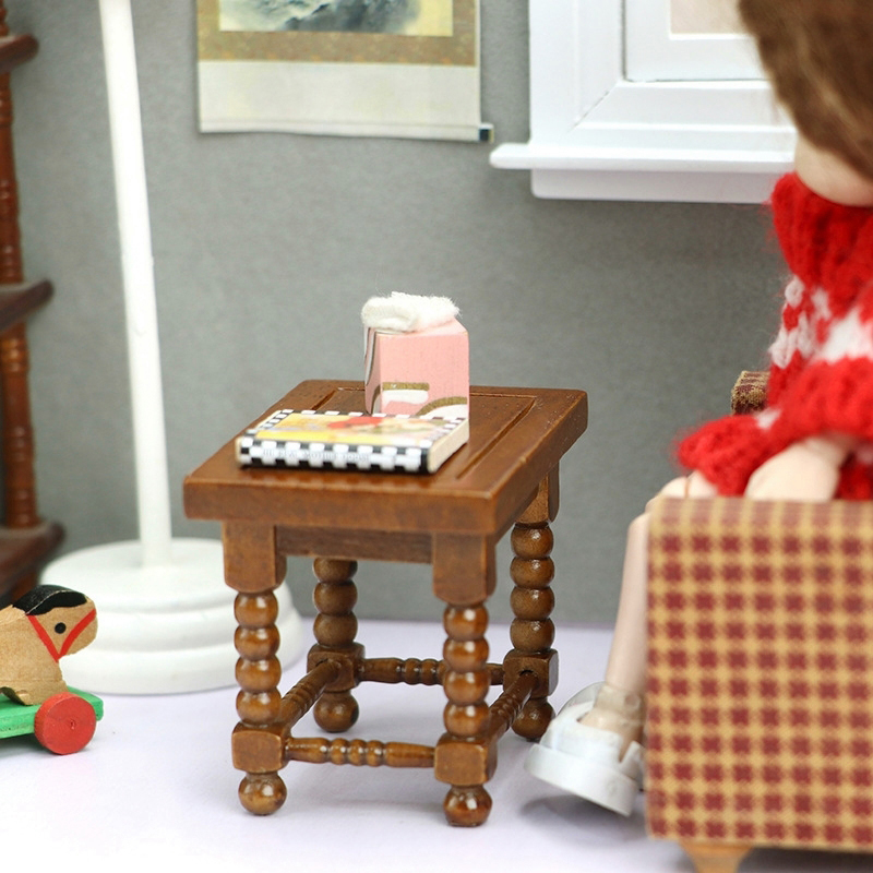 1:12 ドールハウスミニチュアラウンドテーブルティーテーブ - Woodworking Veneer のレビューと価格