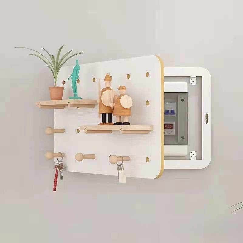 無垢材ペグボード電気ボックスカバー壁飾りオーガナイザーシェル - Woodworking Zone のレビューと価格