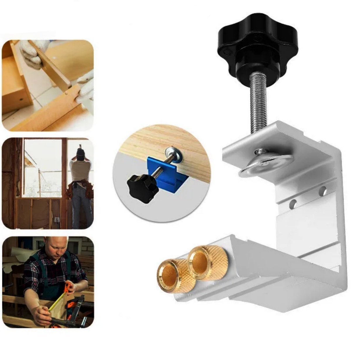 1 セットポケット穴ジグ木工用斜め精密位置決めツールダボ作成 - Woodworking Jig のレビューと価格