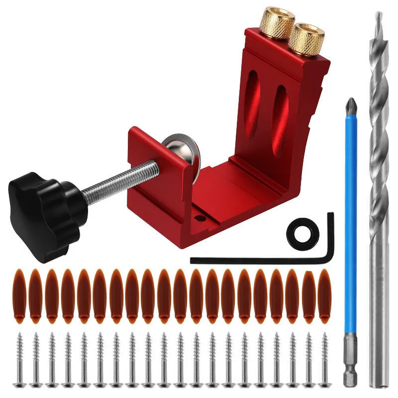 1 セットポケット穴ジグ木工用斜め精密位置決めツールダボ作成 - Woodworking Jig のレビューと価格