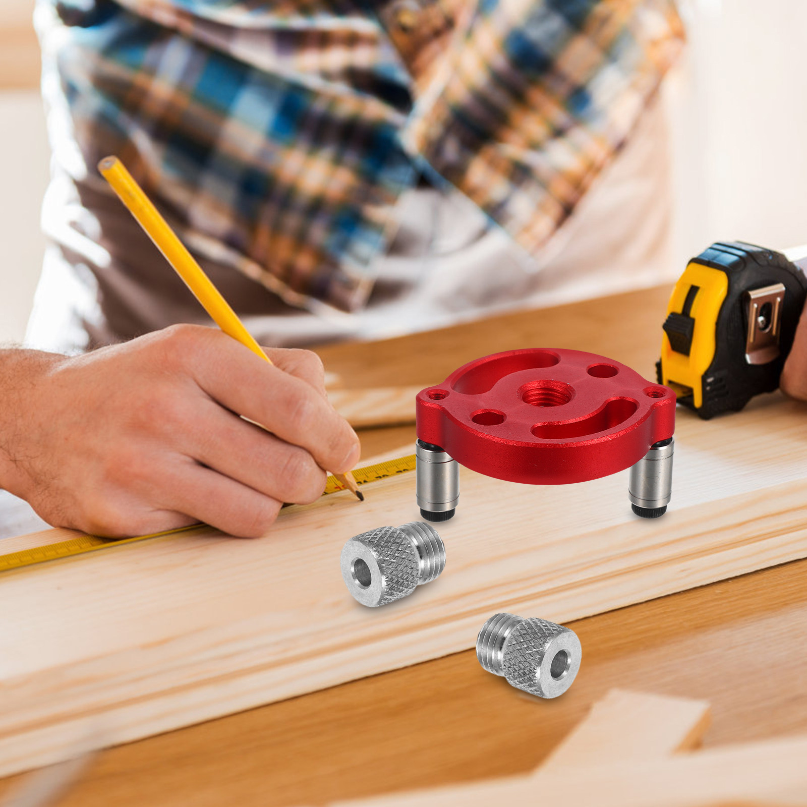 木工用ダボジグセット、精密穴あけ位置決めツール、木材接合用ポ - Woodworking Jig のレビューと価格
