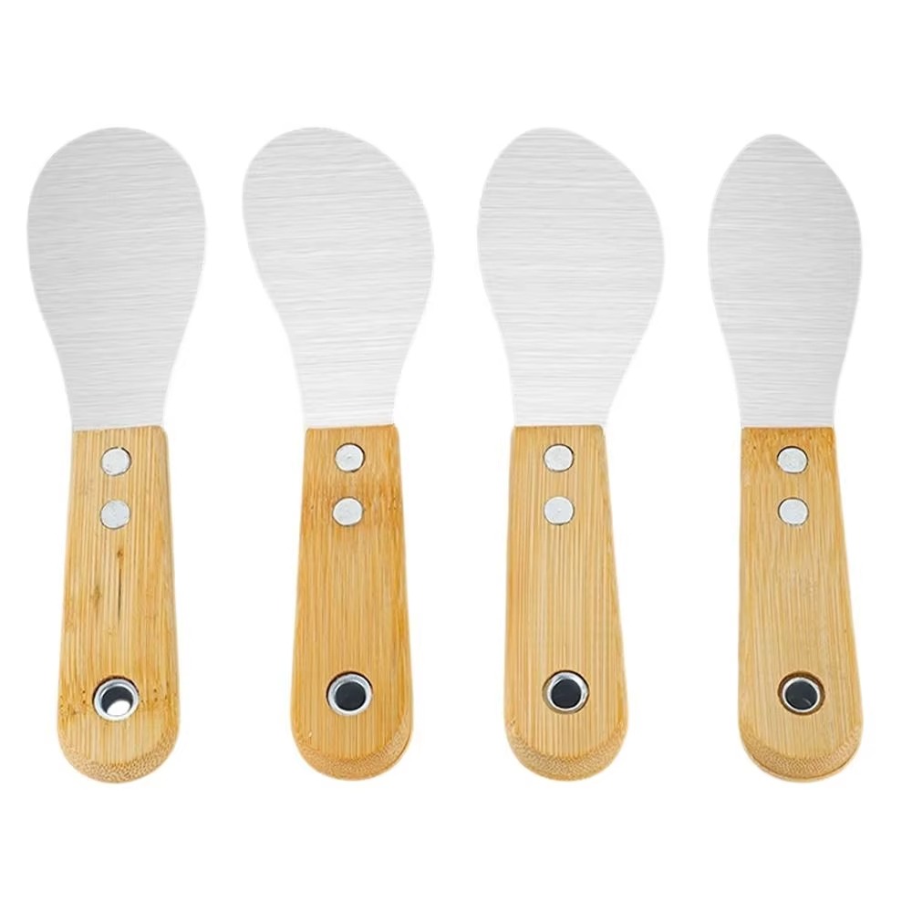 4 個の厚みのあるステンレス鋼の接着剤スクレーパー木製ハンド - Woodworking Glue のレビューと価格