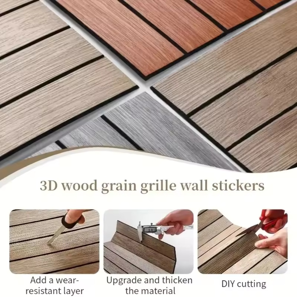 10枚入り木目調ウォールパネル、粘着式レトロスタイルの家の装 - Woodworking Zone のレビューと価格